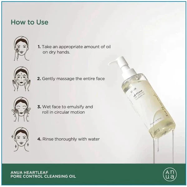 anua heartleaf pore control cleansing oil