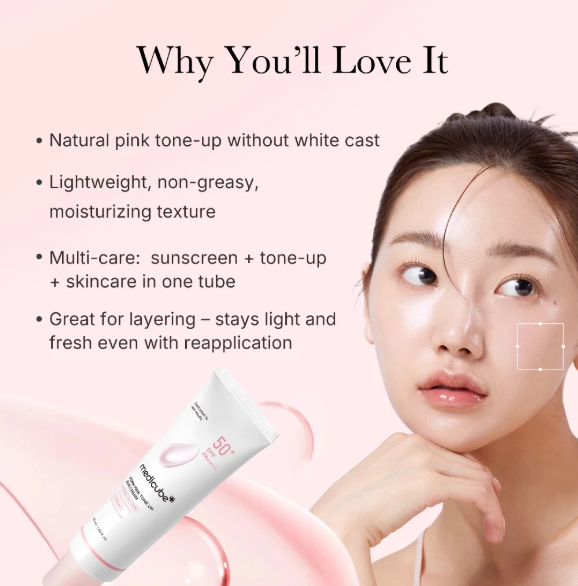 Medicube PDRN Pink Tone Up Sun Cream - 50ml