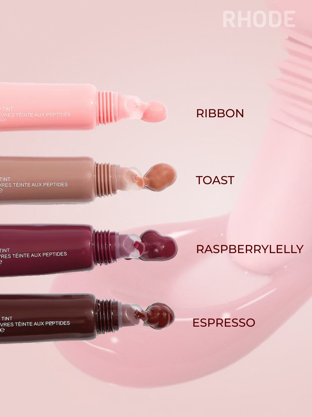 rhode peptide lip tints set (4 shades)